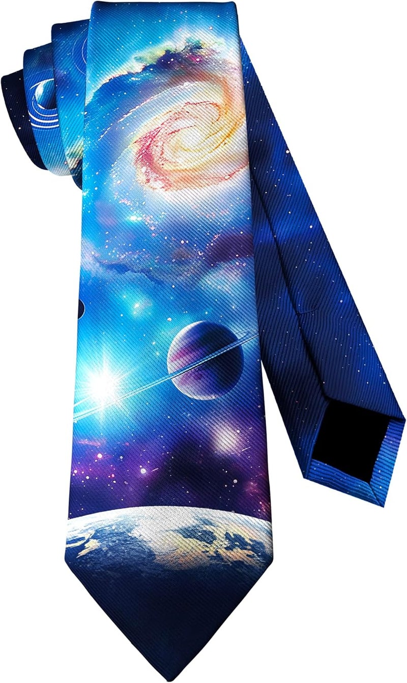 Guhothli Mens Funny Neckties Fashion Neck Ties Formal Party Novetly Tie for Men - Image 1